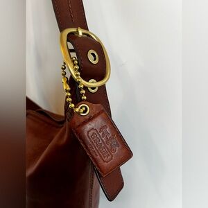 Vintage COACH Bleecker Leather Bucket Bag Duffle Whiskey 11422